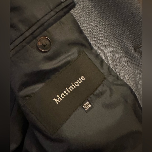 Matinique Men’s Blazer Blue-Grey - Picture 2 of 4